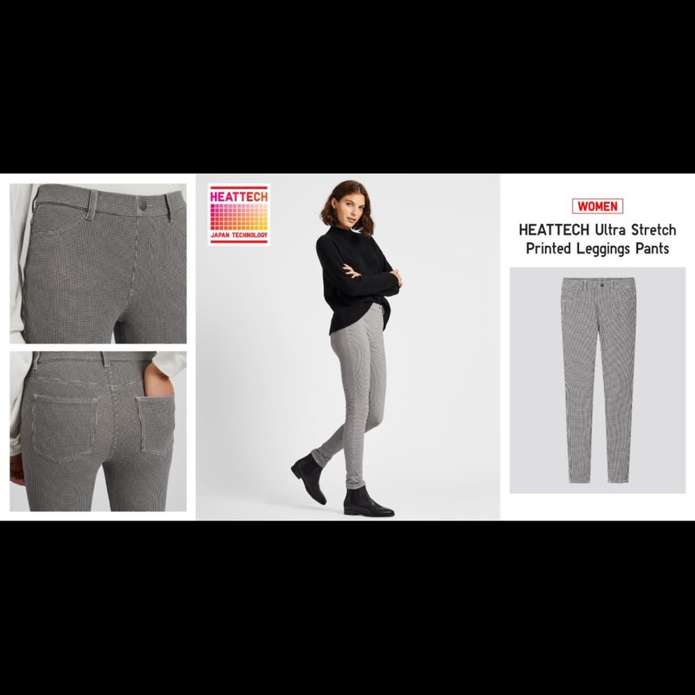 Uniqlo heattech ultra stretch printed legging pants size S